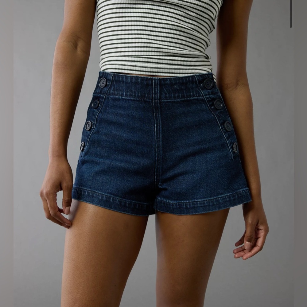 American Eagle Denim mom shorts size 10